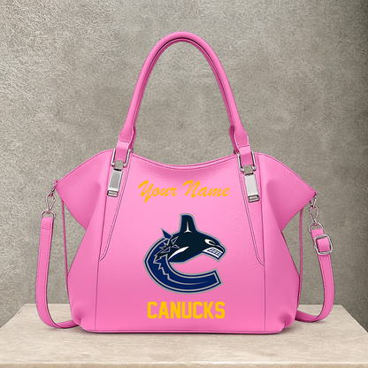 [SUPER SALE] NEW CUSTOMIZED NHL19 VCC VANCOUVER CANUCKS SHOULDER HANDBAG