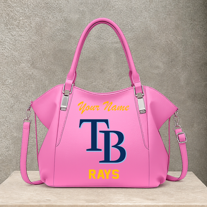 [FLASH SALE] NEW CUSTOMIZED MLB21 TBR TAMPA BAY RAYS SHOULDER HANDBAG