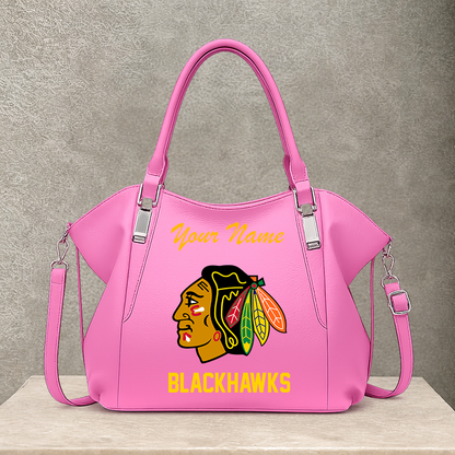[SUPER SALE] NEW CUSTOMIZED NHL08 CBH CHICAGO BLACKHAWKS SHOULDER HANDBAG