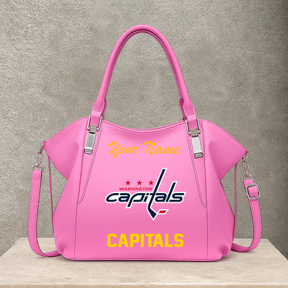 [SUPER SALE] NEW CUSTOMIZED NHL10 WCP WASHINGTON CAPITALS SHOULDER HANDBAG