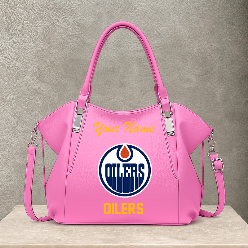 [SUPER SALE] NEW CUSTOMIZED NHL03 EMO EDMONTON OILERS SHOULDER HANDBAG