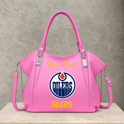 [SUPER SALE] NEW CUSTOMIZED NHL03 EMO EDMONTON OILERS SHOULDER HANDBAG
