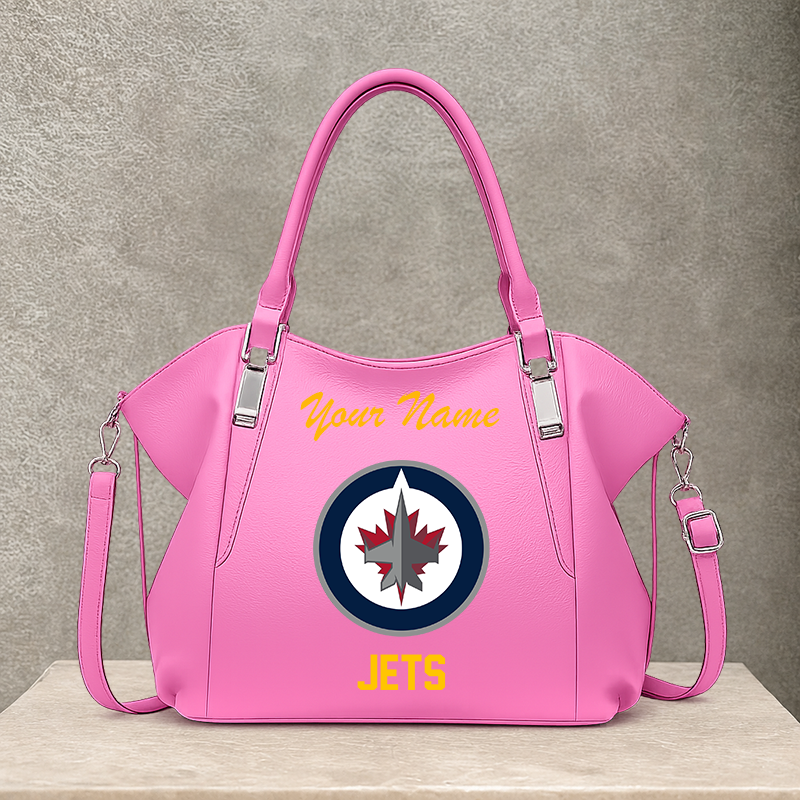 [SUPER SALE] NEW CUSTOMIZED NHL21 WPJ WINNIPEG JETS SHOULDER HANDBAG
