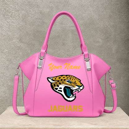 [SPECIAL OFFER] NEW CUSTOMIZED NFL30 JSJ JACKSONVILLE JAGUARS SHOULDER HANDBAG