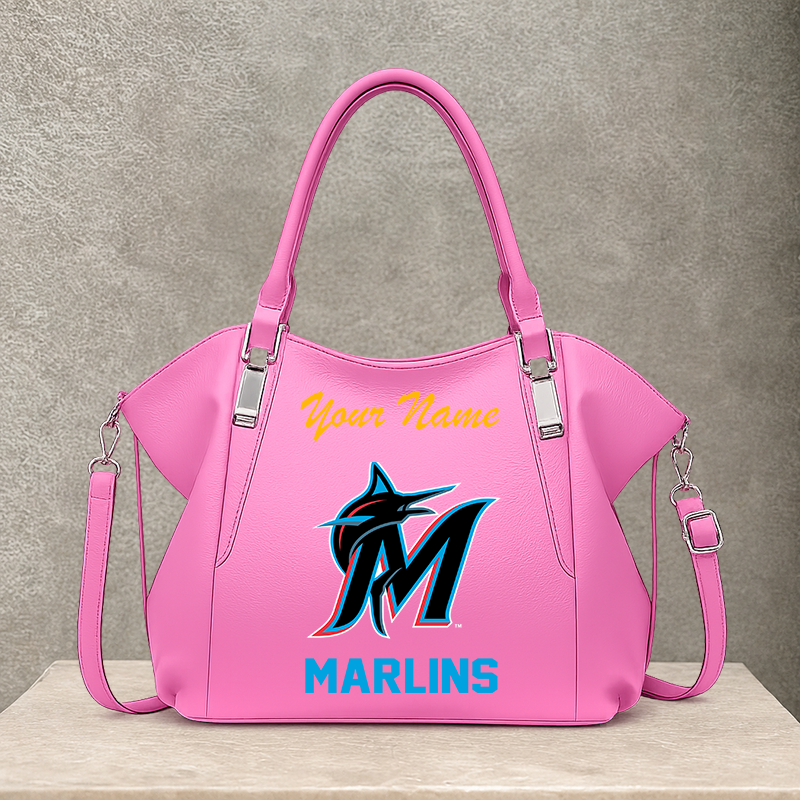 [FLASH SALE] NEW CUSTOMIZED MLB20 MMS MIAMI MARLINS SHOULDER HANDBAG