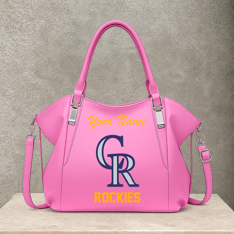 [FLASH SALE] NEW CUSTOMIZED MLB30 COR COLORADO ROCKIES SHOULDER HANDBAG