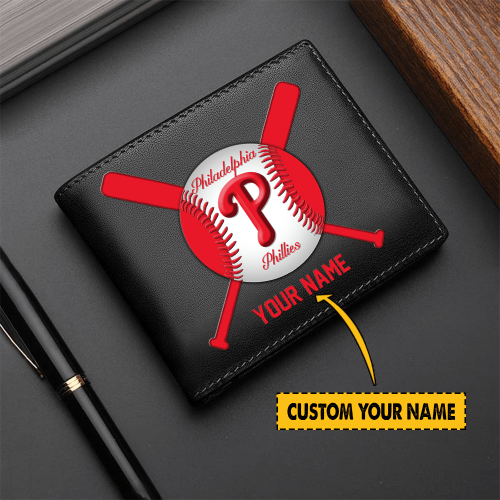 [FLASH SALE] NEW CUSTOMIZED MLB11 PPS PHILADELPHIA PHILLIES LEATHER WALLET