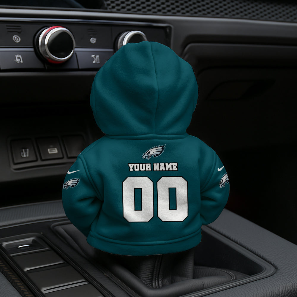 [SPECIAL OFFER] NEW CUSTOMIZED NFL02 PPE PHILADELPHIA EAGLES AUTOMOTIVE HOODIE SHIFT KNOB COVER