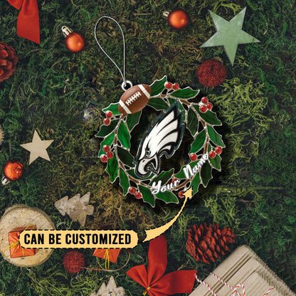 [SPECIAL OFFER] NEW CUSTOMIZED NFL02 PPE PHILADELPHIA EAGLES CHRISTMAS ACRYLIC ORNAMENT