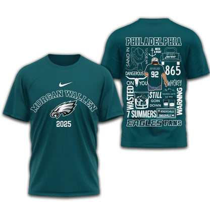 [SPECIAL OFFER] NEW CUSTOMIZED NFL02 PPE PHILADELPHIA EAGLES T-SHIRT | MULTIPLE COLORS AVAILABLE