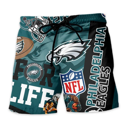 [SPECIAL OFFER] NEW CUSTOMIZED NFL02 PPE PHILADELPHIA EAGLES UNISEX HAWAIIAN SHIRT & SHORTS SET