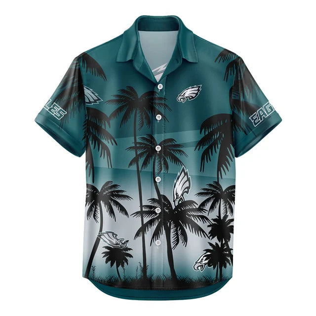 [SPECIAL OFFER] NEW CUSTOMIZED NFL02 PPE PHILADELPHIA EAGLES UNISEX HAWAIIAN SHIRT & SHORTS SET