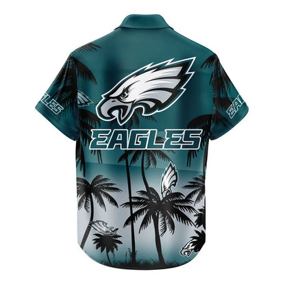 [SPECIAL OFFER] NEW CUSTOMIZED NFL02 PPE PHILADELPHIA EAGLES UNISEX HAWAIIAN SHIRT & SHORTS SET
