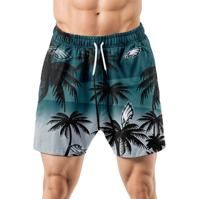 [SPECIAL OFFER] NEW CUSTOMIZED NFL02 PPE PHILADELPHIA EAGLES UNISEX HAWAIIAN SHIRT & SHORTS SET