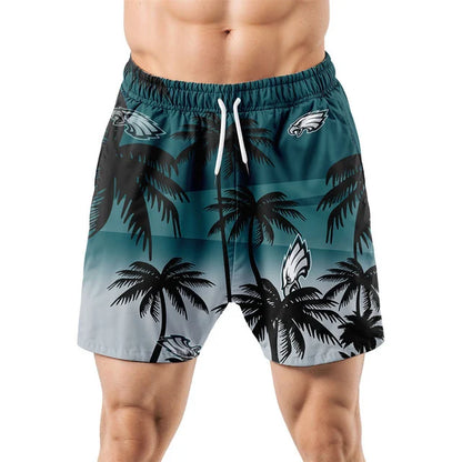 [SPECIAL OFFER] NEW CUSTOMIZED NFL02 PPE PHILADELPHIA EAGLES UNISEX HAWAIIAN SHIRT & SHORTS SET