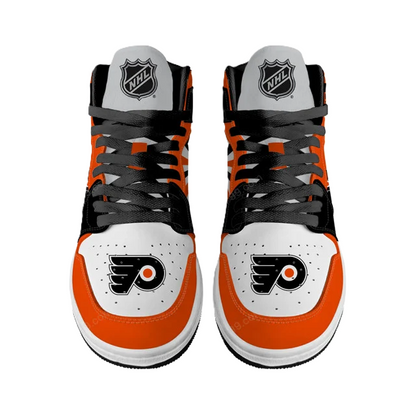 [SUPER SALE] NEW CUSTOMIZED NHL27 PD FLYERS AIR JORDAN SNEAKERS