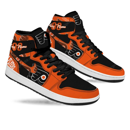 [SUPER SALE] NEW CUSTOMIZED NHL27 PD FLYERS AIR JORDAN SNEAKERS