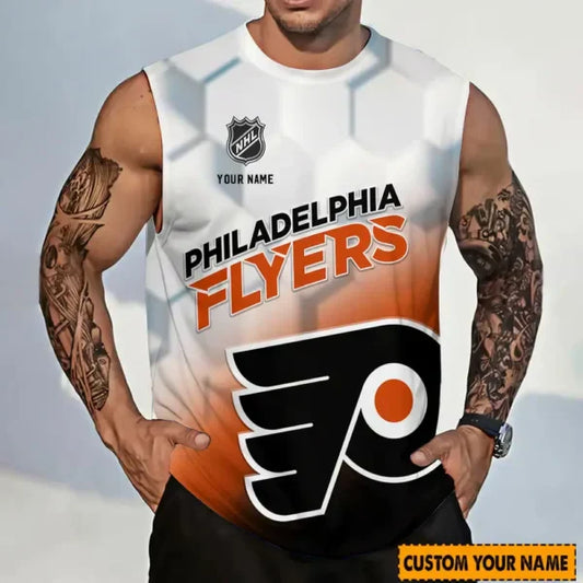 LIMITED EDITION - NEW CUSTOMIZED NHL27 PPF PHILADELPHIA FLYERS TANK TOP & GYM SHIRT