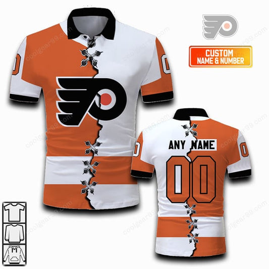 LIMITED EDITION - NEW CUSTOMIZED NHL27 PPF PHILADELPHIA FLYERS UNISEX T-SHIRT, POLO, HOODIE & JACKETS