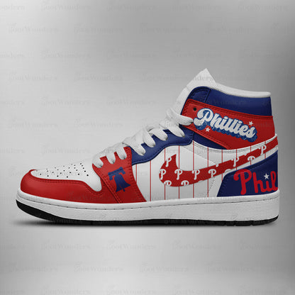 [FLASH SALE] NEW CUSTOMIZED MLB11 PH PHILLIES AIR JORDAN SNEAKERS