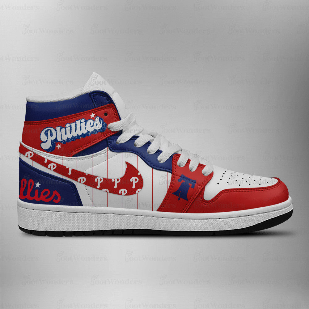 [FLASH SALE] NEW CUSTOMIZED MLB11 PH PHILLIES AIR JORDAN SNEAKERS