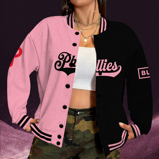 [FLASH SALE] NEW CUSTOMIZED MLB11 PPS PHILADELPHIA PHILLIES SATIN VARSITY & BASEBALL JACKET