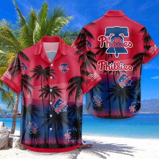 [FLASH SALE] NEW CUSTOMIZED MLB11 PPS PHILADELPHIA PHILLIES UNISEX HAWAIIAN SHIRT & SHORTS SET