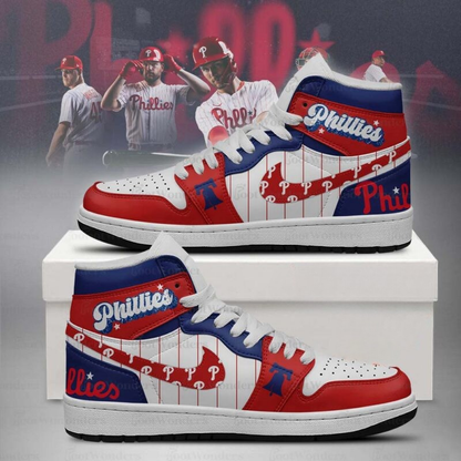 [FLASH SALE] NEW CUSTOMIZED MLB11 PH PHILLIES AIR JORDAN SNEAKERS