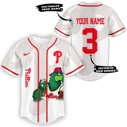 [FLASH SALE] NEW CUSTOMIZED MLB11 PH PHILLIES BASEBALL JERSEY