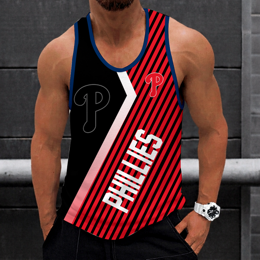 [FLASH SALE] NEW CUSTOMIZED MLB11 PHILADELPHIA PHILLIES UNISEX TANK TOP