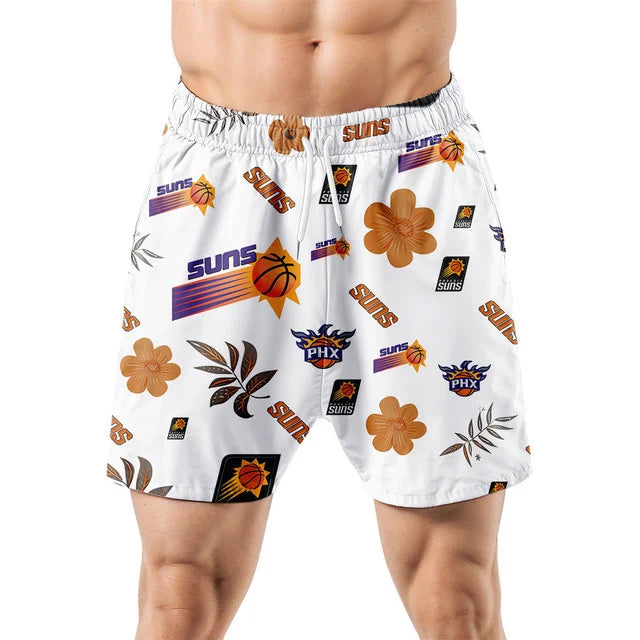 [HOT DEAL] NEW CUSTOMIZED NBA21 PSU PHOENIX SUNS UNISEX HAWAIIAN SHIRT & SHORTS SET