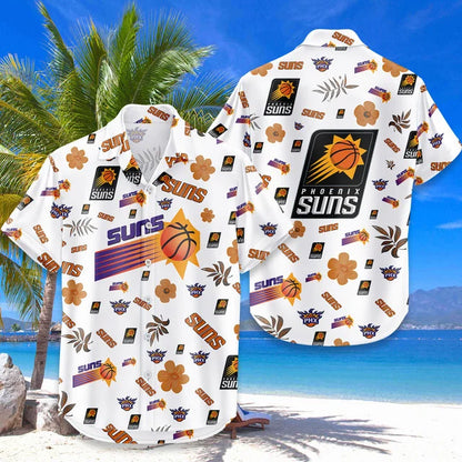 [HOT DEAL] NEW CUSTOMIZED NBA21 PSU PHOENIX SUNS UNISEX HAWAIIAN SHIRT & SHORTS SET