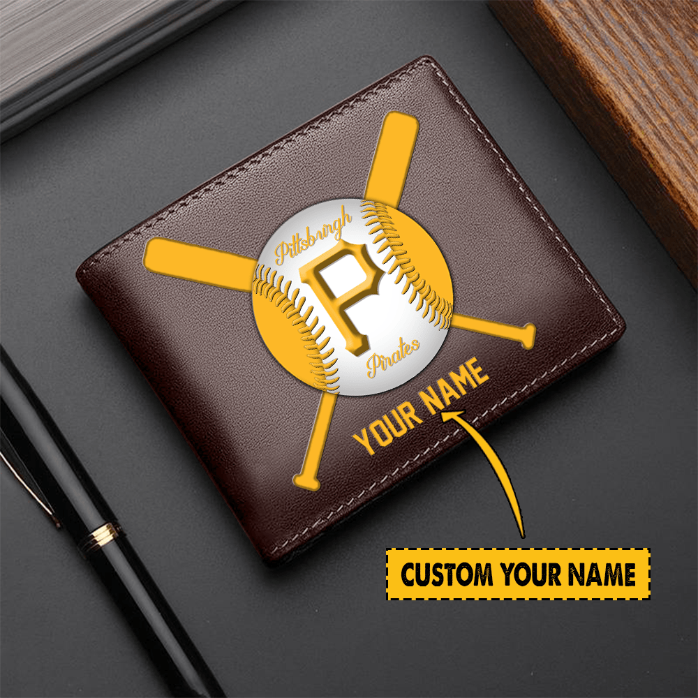 [FLASH SALE] NEW CUSTOMIZED MLB29 PHP PITTSBURGH PIRATES LEATHER WALLET