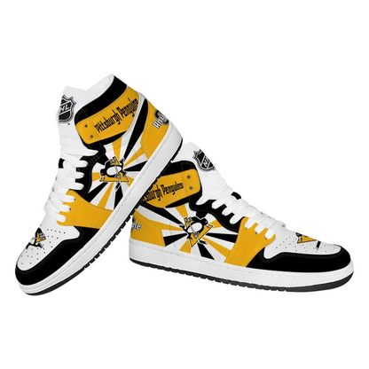 [SUPER SALE] NEW CUSTOMIZED NHL26 PB PENGUINS AIR JORDAN SNEAKERS