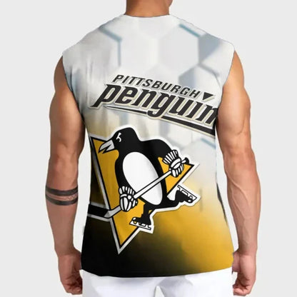 [SUPER SALE] NEW CUSTOMIZED NHL26 PBP PITTSBURGH PENGUINS TANK TOP & GYM SHIRT