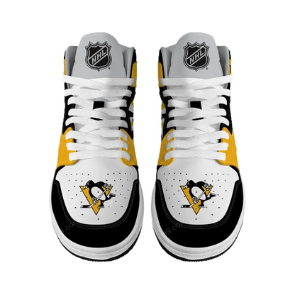 [SUPER SALE] NEW CUSTOMIZED NHL26 PB PENGUINS AIR JORDAN SNEAKERS