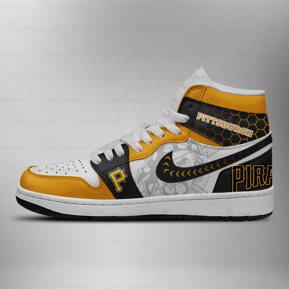 [FLASH SALE] NEW CUSTOMIZED MLB29 PB PIRATES AIR JORDAN SNEAKERS