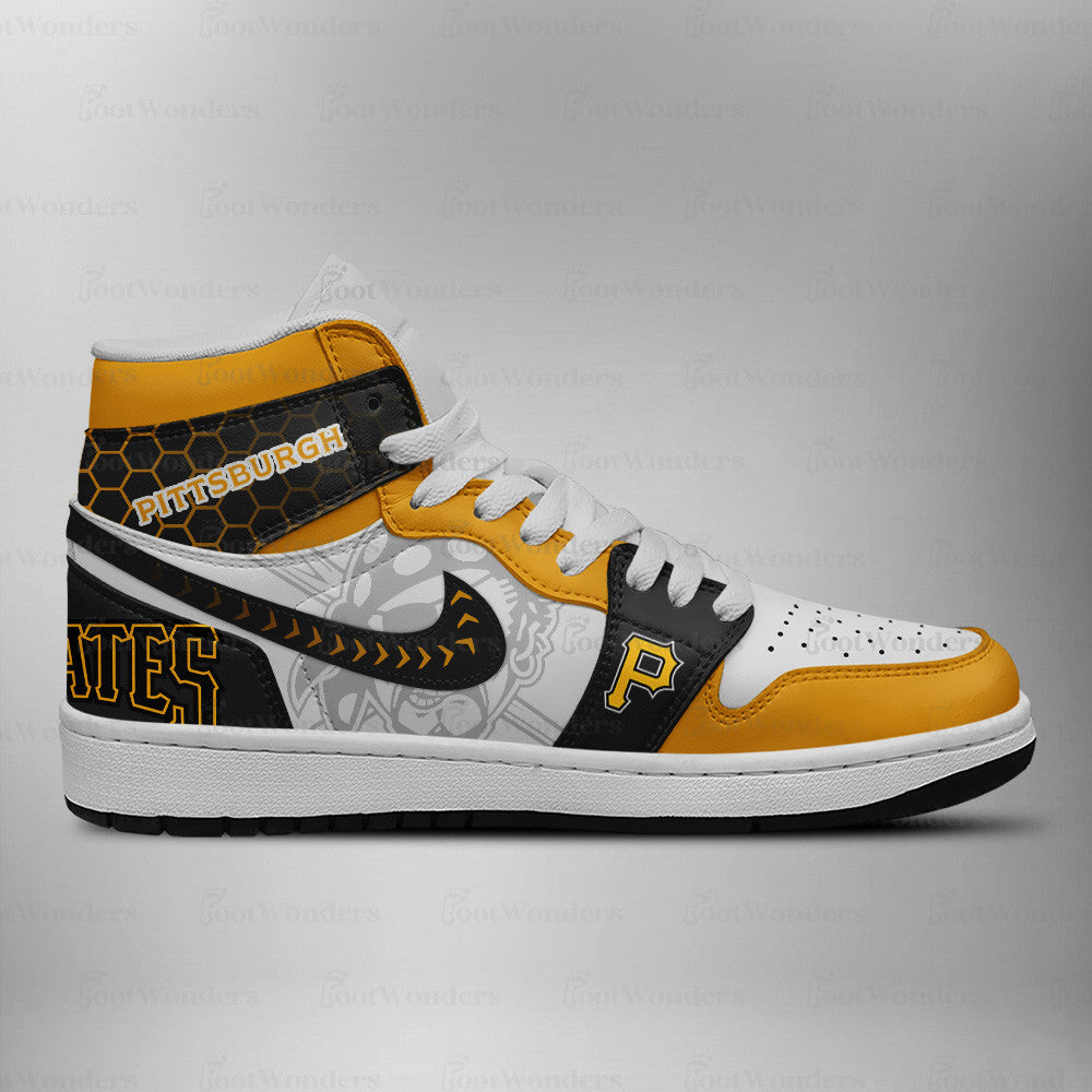 [FLASH SALE] NEW CUSTOMIZED MLB29 PB PIRATES AIR JORDAN SNEAKERS