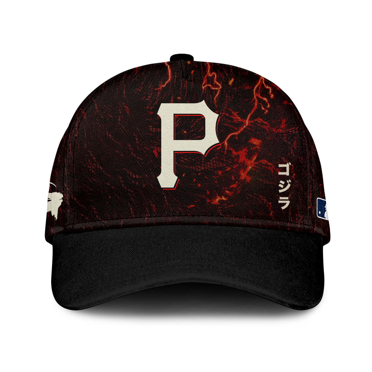[FLASH SALE] NEW CUSTOMIZED MLB29 PHP PITTSBURGH PIRATES x GODZILLA BASEBALL JERSEY & CAP