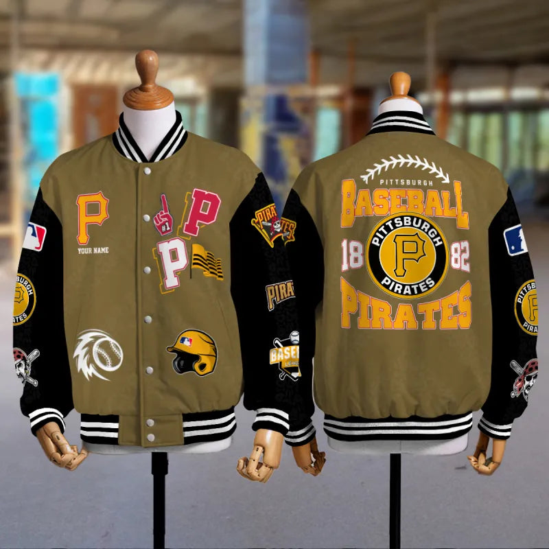 [FLASH SALE] NEW CUSTOMIZED MLB29 PHP PITTSBURGH PIRATES UNISEX T-SHIRT, POLO, HOODIE & JACKETS
