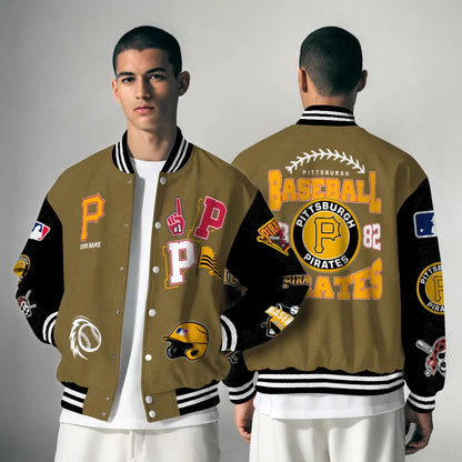 [FLASH SALE] NEW CUSTOMIZED MLB29 PHP PITTSBURGH PIRATES UNISEX T-SHIRT, POLO, HOODIE & JACKETS