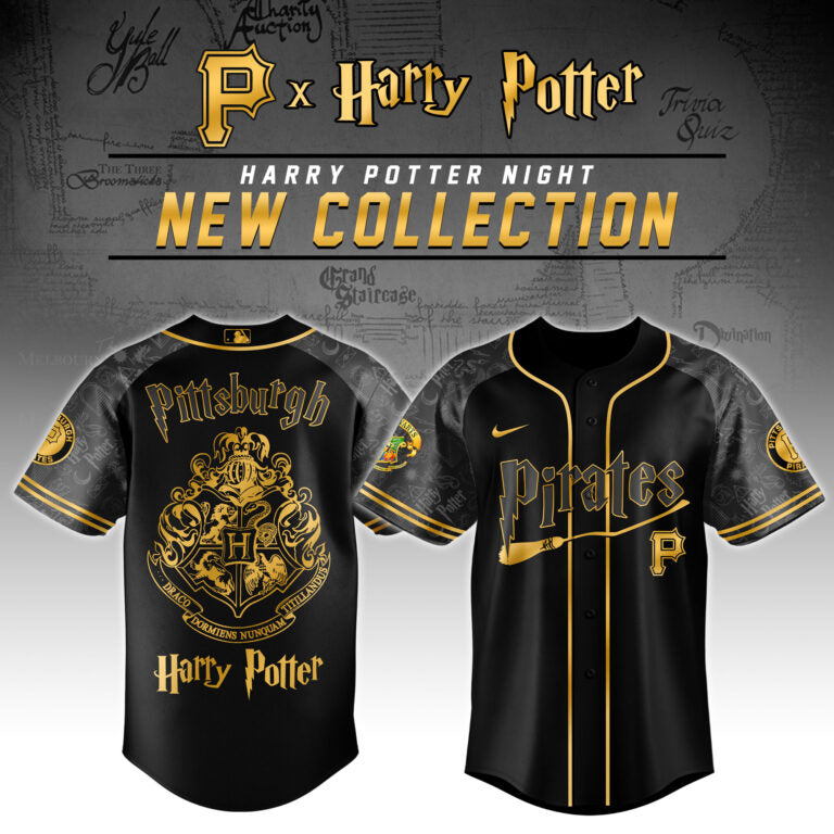 [FLASH SALE] NEW CUSTOMIZED MLB29 PB PIRATES x HARRY POTTER BASEBALL JERSEY & CAP