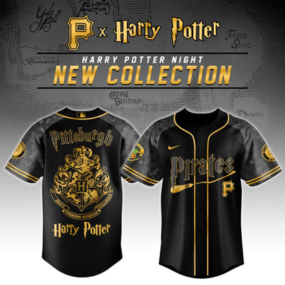 [FLASH SALE] NEW CUSTOMIZED MLB29 PB PIRATES x HARRY POTTER BASEBALL JERSEY & CAP