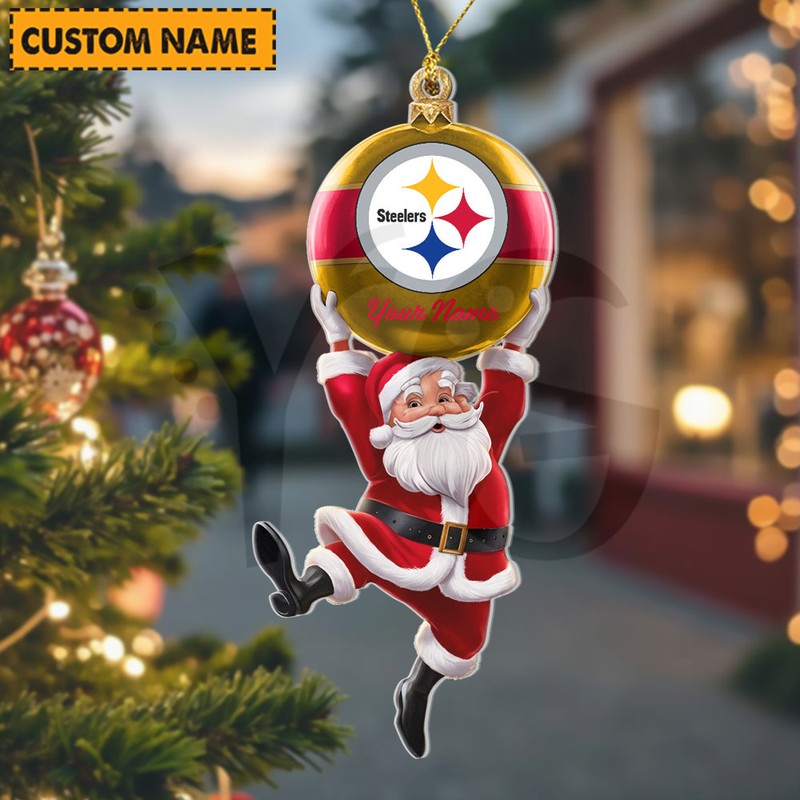 [SPECIAL OFFER] NEW CUSTOMIZED NFL14 PSB PITTSBURGH STEELERS CHRISTMAS ACRYLIC ORNAMENT
