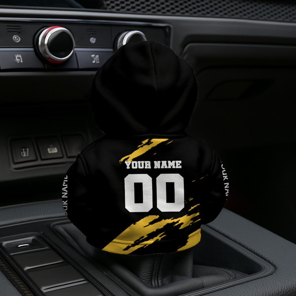 [SPECIAL OFFER] NEW CUSTOMIZED NFL14 PSB PITTSBURGH STEELERS CAR HOODIE SHIFT KNOB COVER