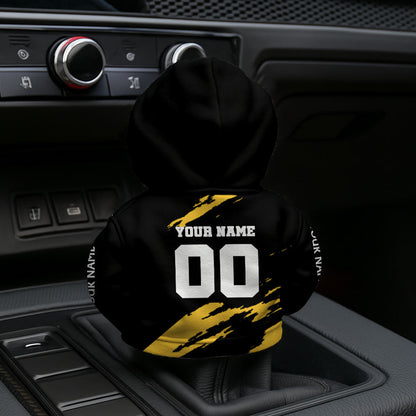[SPECIAL OFFER] NEW CUSTOMIZED NFL14 PSB PITTSBURGH STEELERS CAR HOODIE SHIFT KNOB COVER