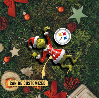 [SPECIAL OFFER] NEW CUSTOMIZED NFL14 PSB PITTSBURGH STEELERS CHRISTMAS ACRYLIC ORNAMENT