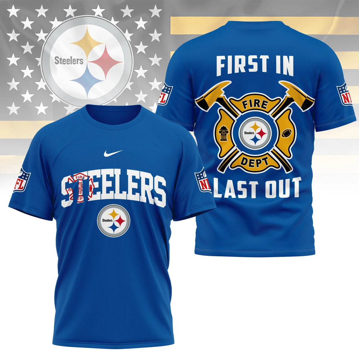 [SPECIAL OFFER] NEW CUSTOMIZED NFL14 PSB PITTSBURGH STEELERS T-SHIRT | MULTIPLE COLORS AVAILABLE