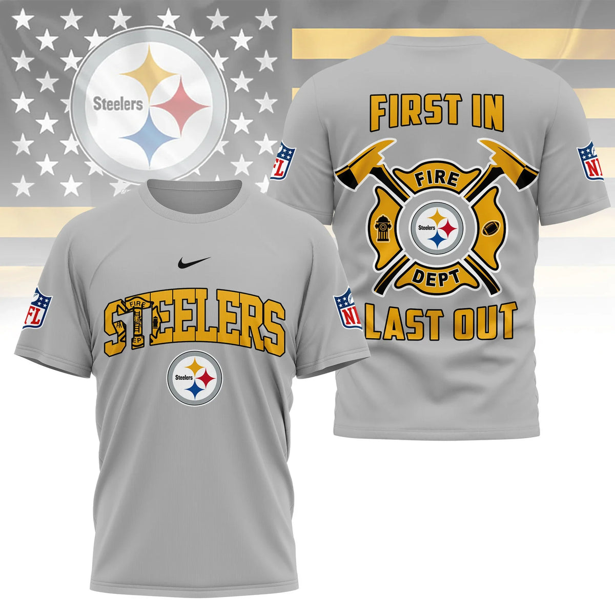 [SPECIAL OFFER] NEW CUSTOMIZED NFL14 PSB PITTSBURGH STEELERS T-SHIRT | MULTIPLE COLORS AVAILABLE