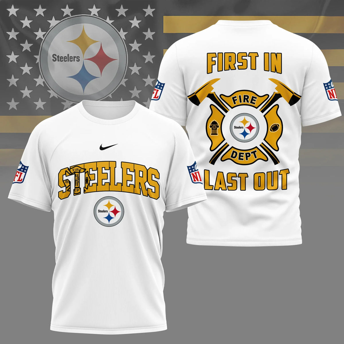 [SPECIAL OFFER] NEW CUSTOMIZED NFL14 PSB PITTSBURGH STEELERS T-SHIRT | MULTIPLE COLORS AVAILABLE